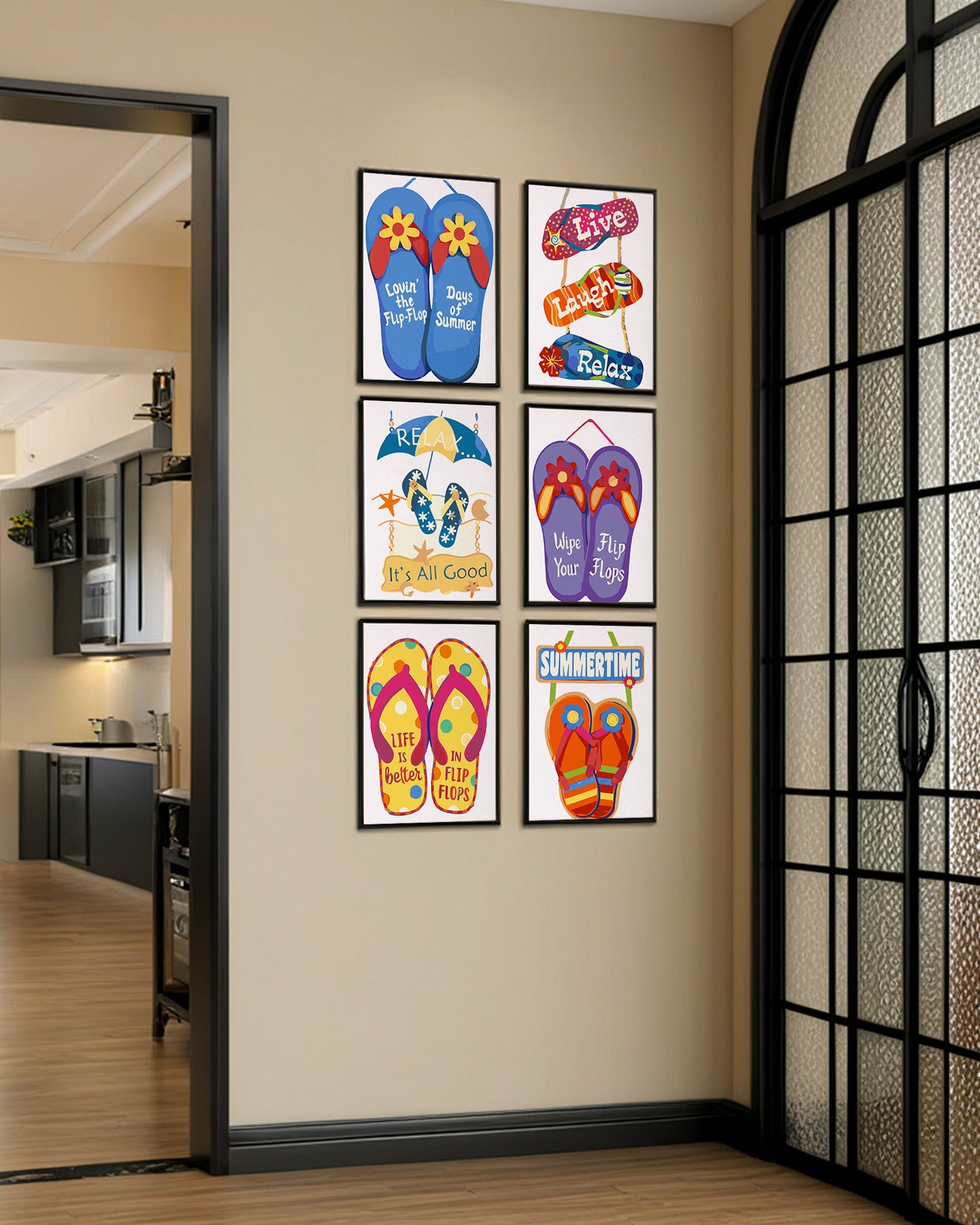 6 Pack Paint by Numbers Kits (Flip-Flop)