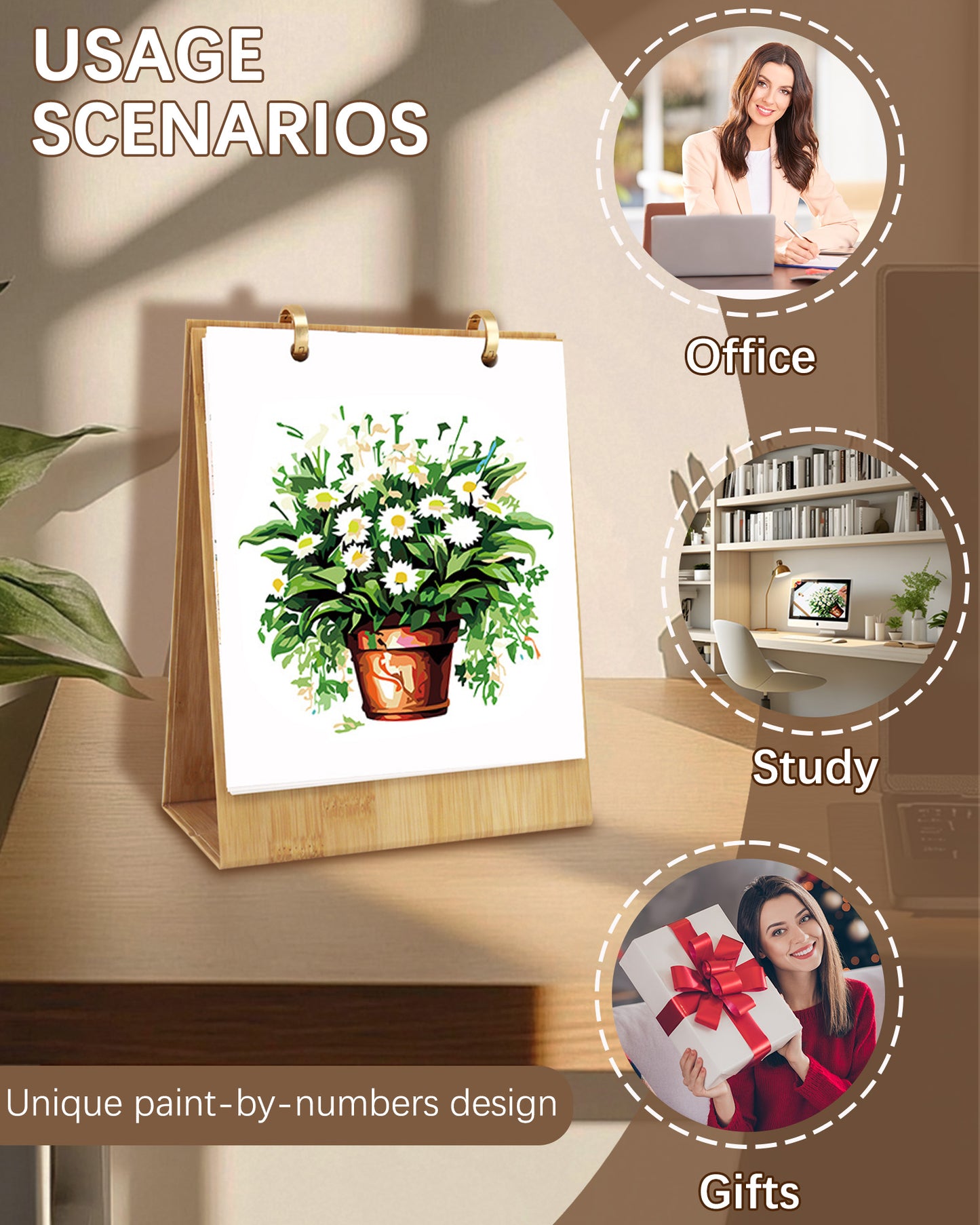 2026 Paint by Numbers Calendar (Plants)