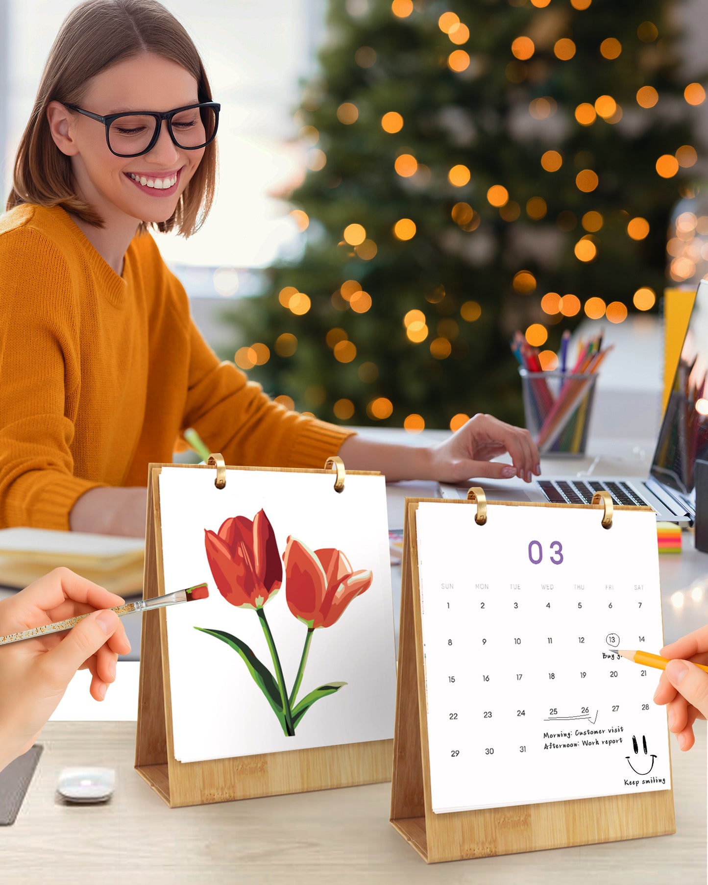 2026 Paint by Numbers Calendar (Flowers)