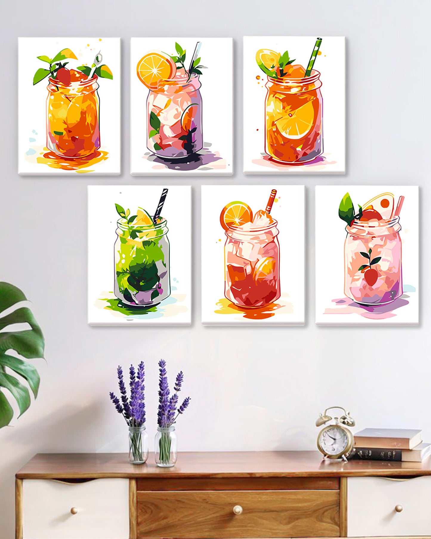 6 Pack Paint by Numbers Kits (Iced Juice)