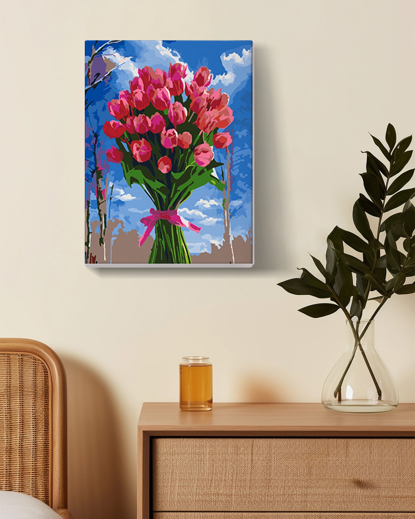 6 Pack Paint by Numbers Kits (Flower)