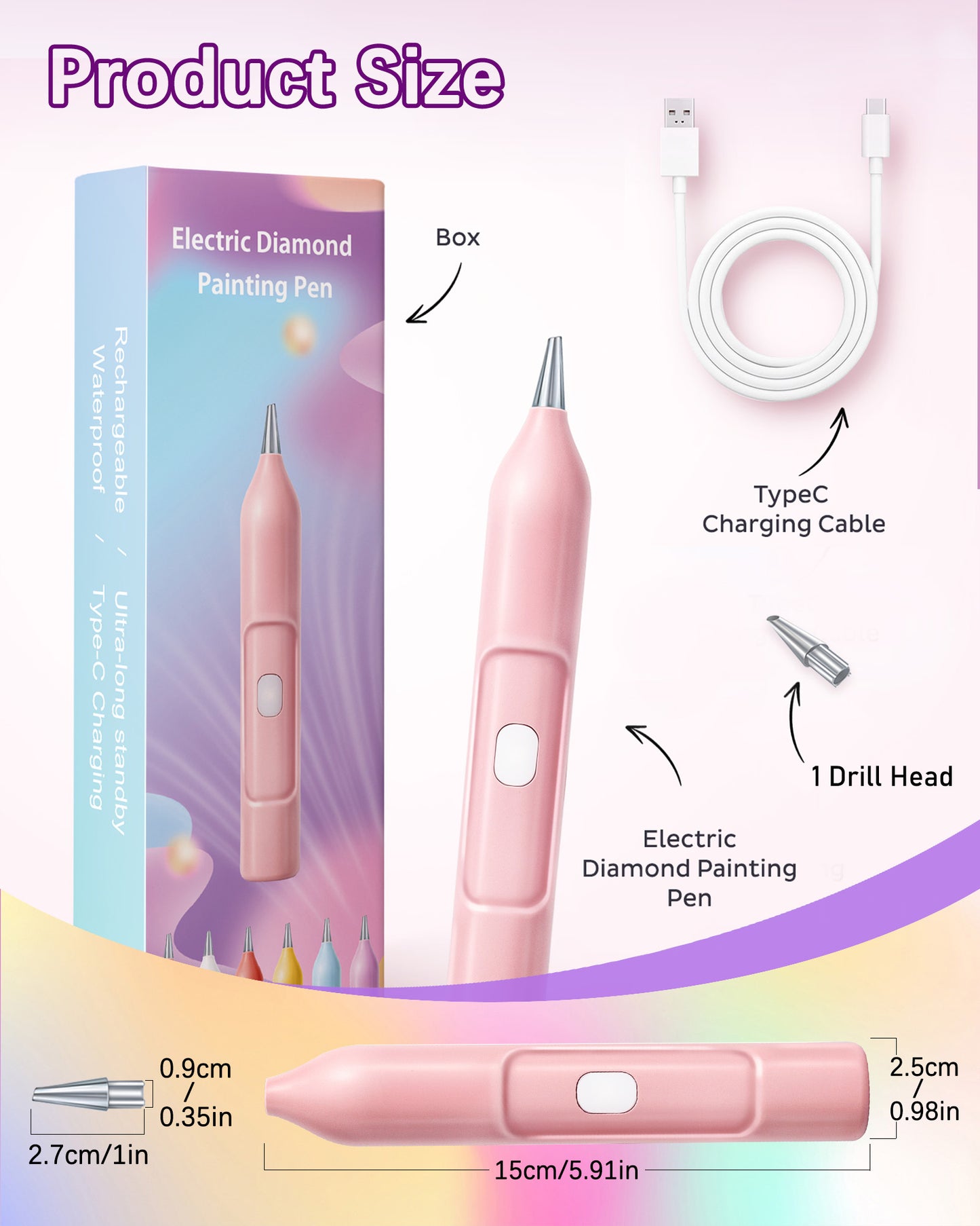 Electric Diamond Art Pen (White)