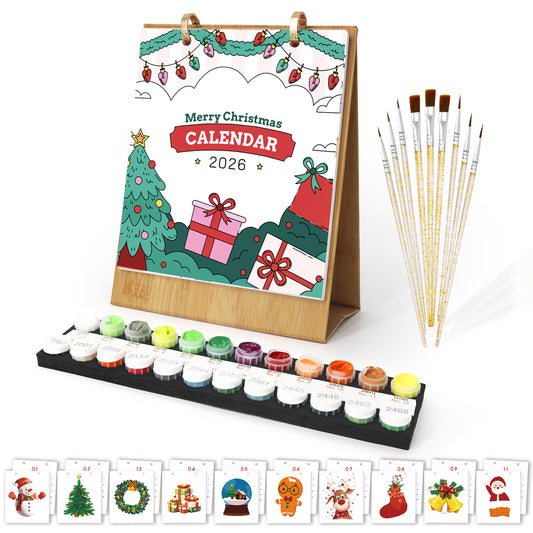 2026 Paint by Numbers Calendar (Christmas)