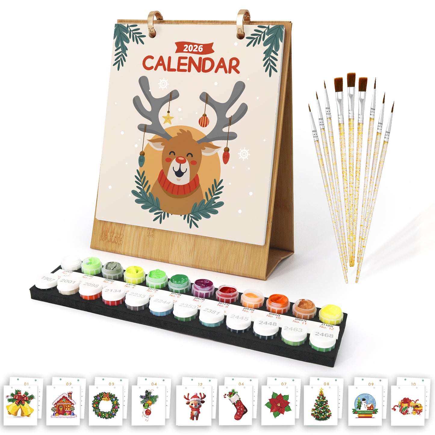 2026 Paint by Numbers Calendar (Reindeer)