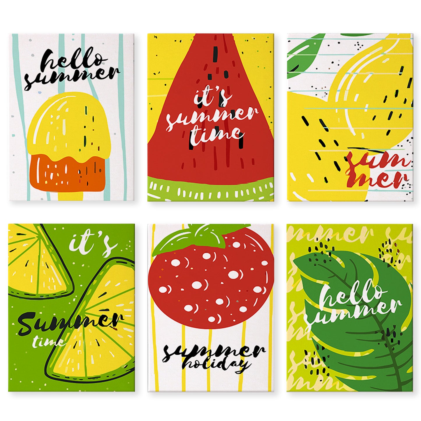 6 Pack Paint by Numbers Kits (Summer Fruit)