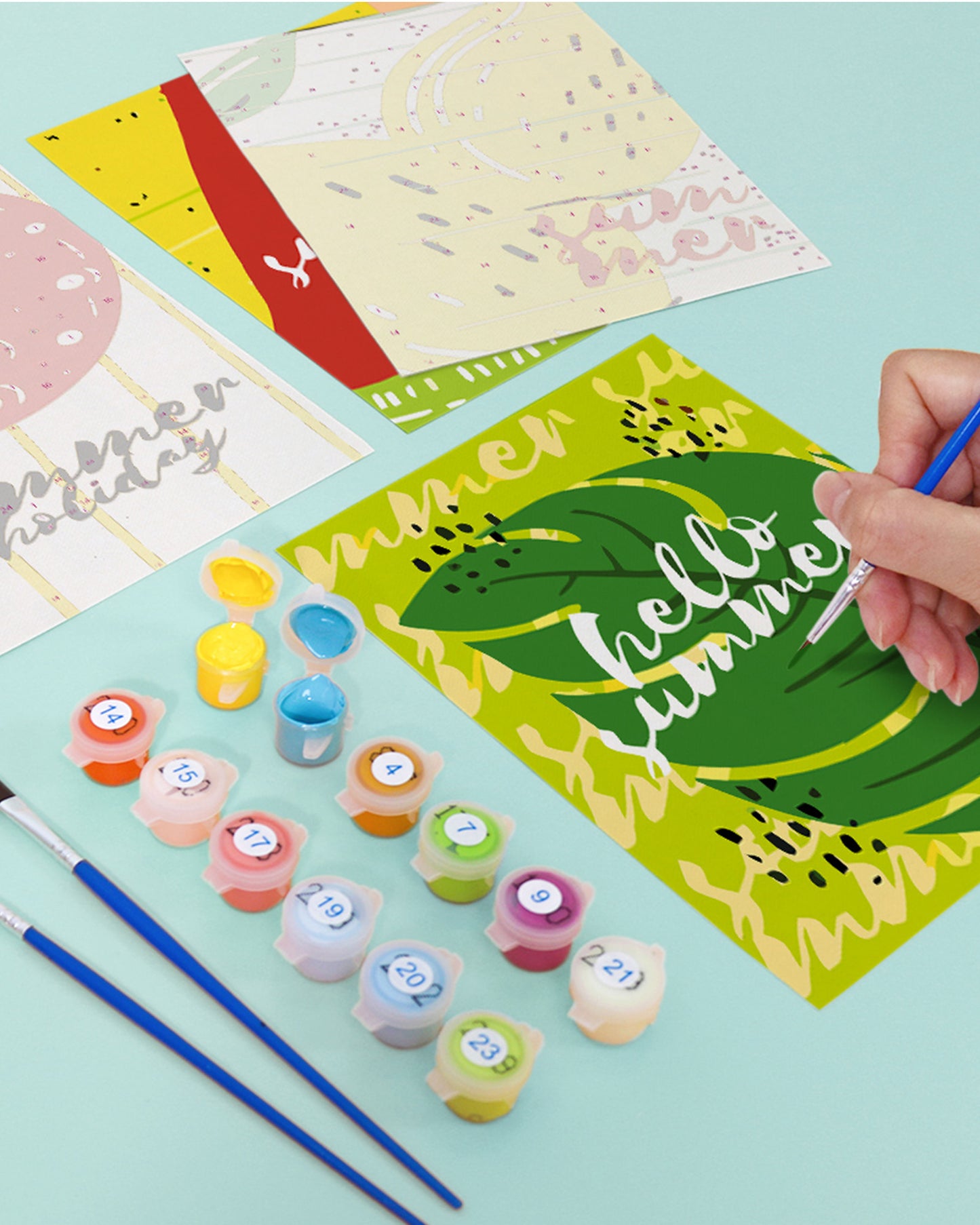 6 Pack Paint by Numbers Kits (Summer Fruit)