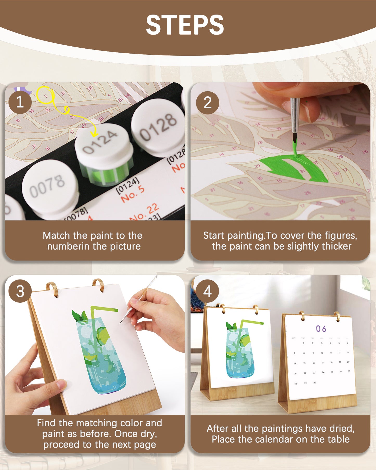 2026 Paint by Numbers Calendar (Soda)