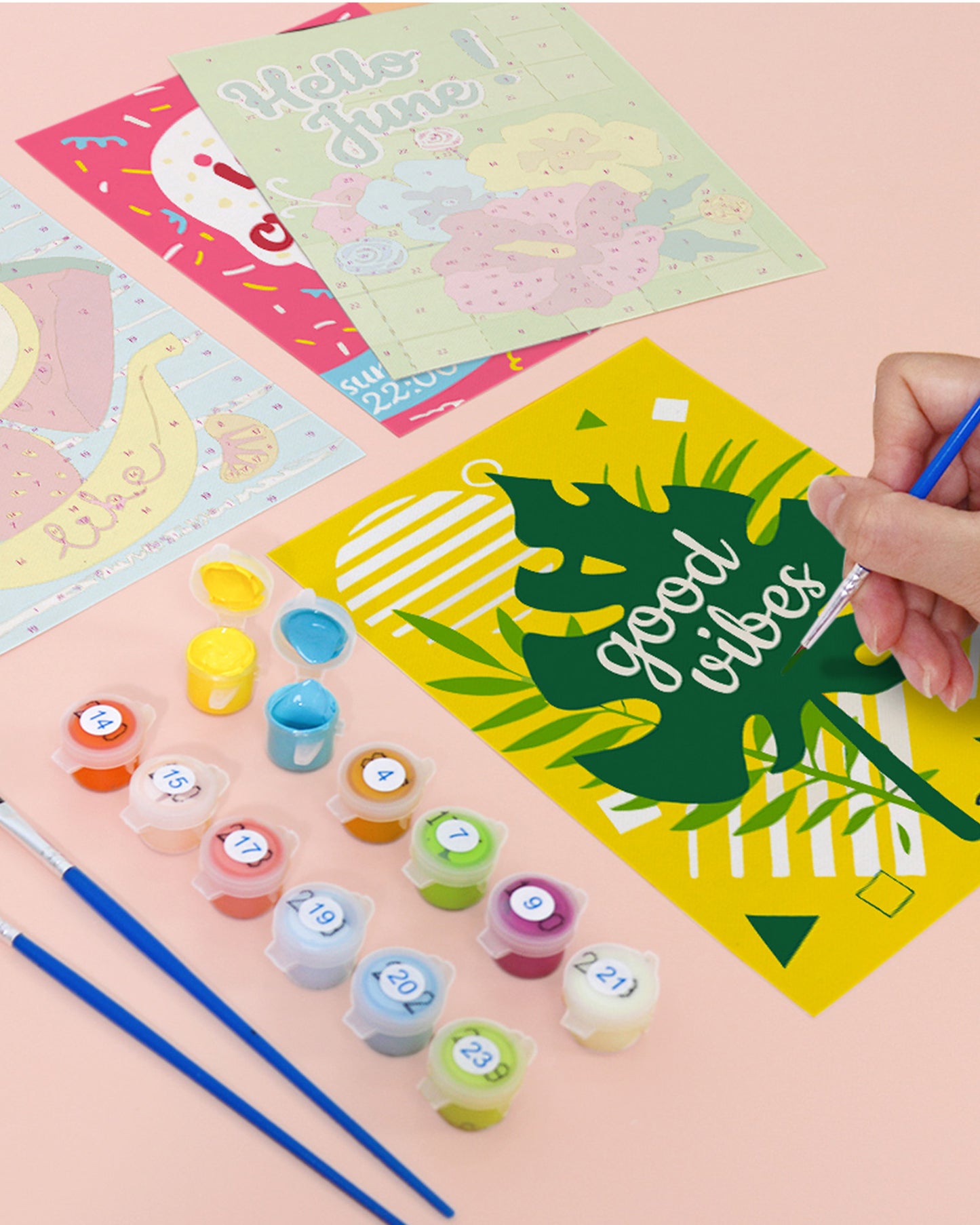6 Pack Paint by Numbers Kits (Summer Fruits)