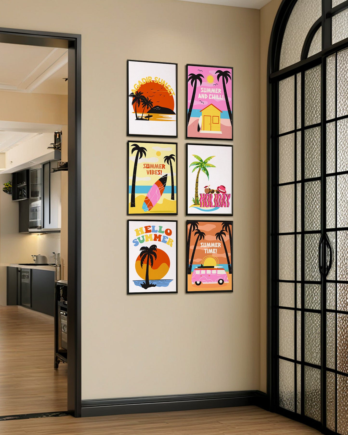 6 Pack Paint by Numbers Kits (Summer Beach)