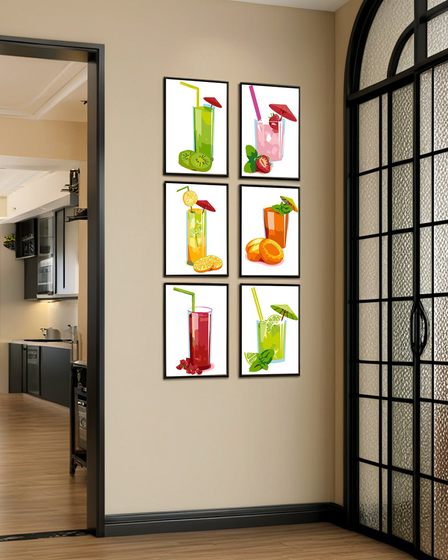 6 Pack Paint by Numbers Kits (Summer Drinks)