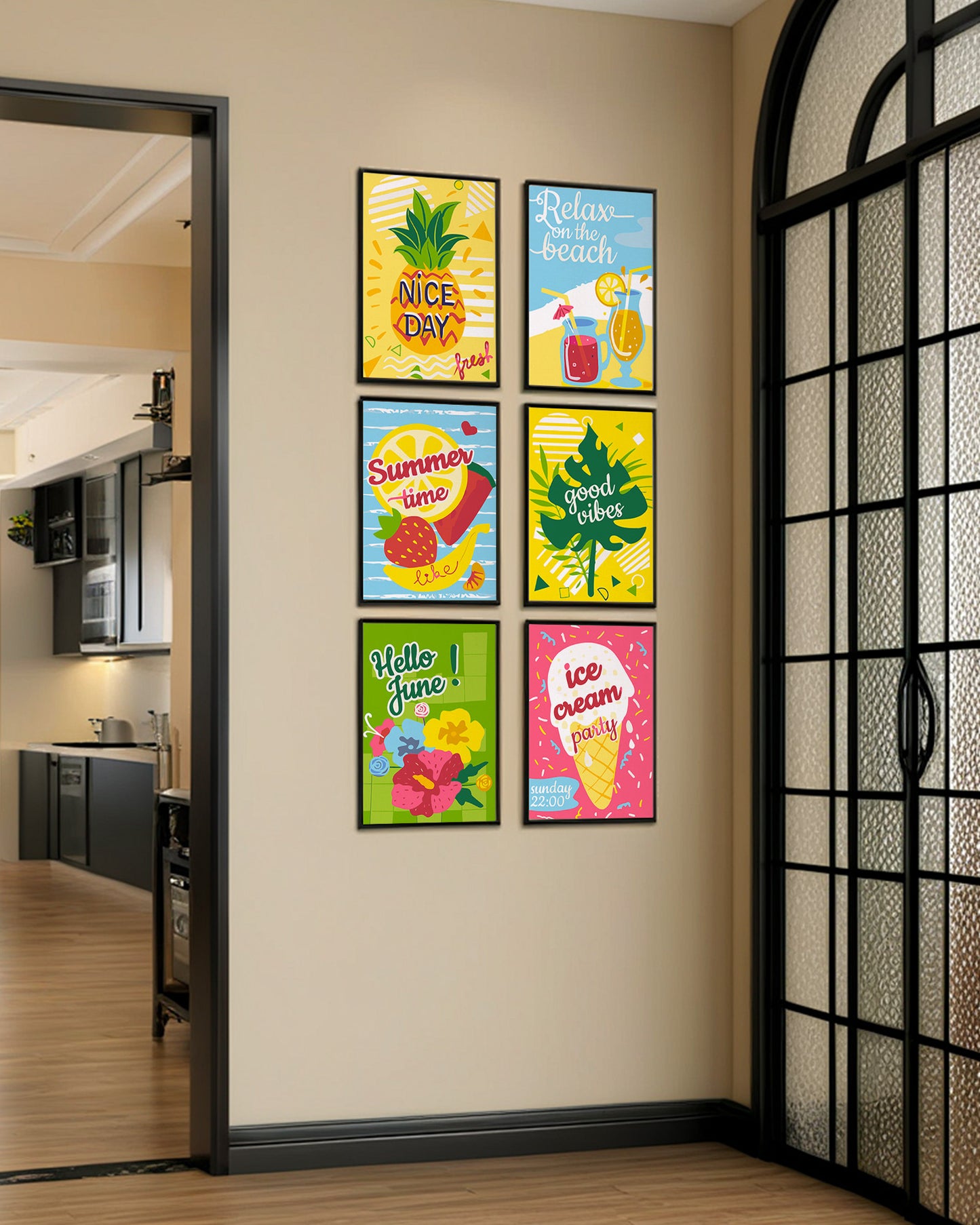 6 Pack Paint by Numbers Kits (Summer Fruits)