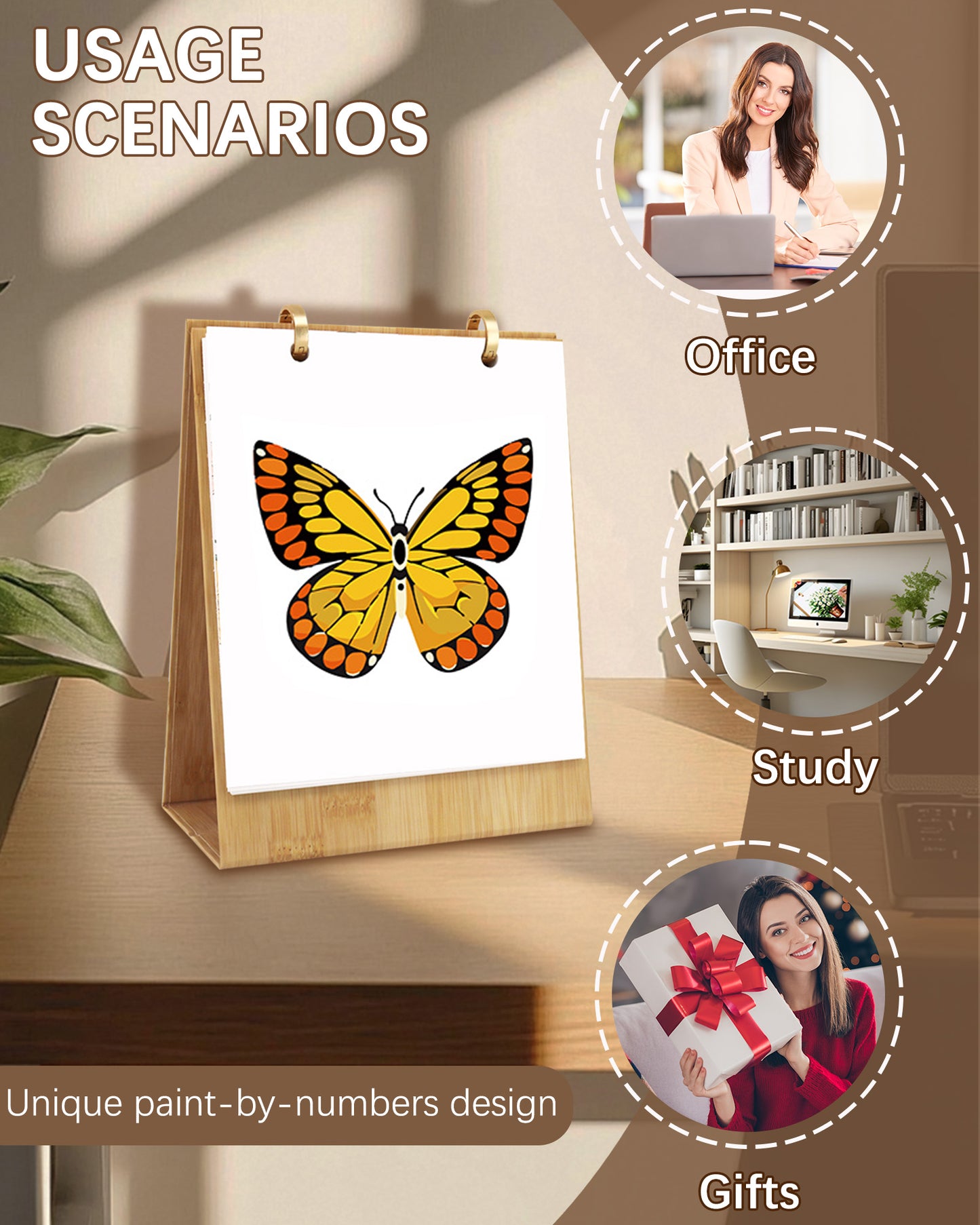 2026 Paint by Numbers Calendar (Butterflies)