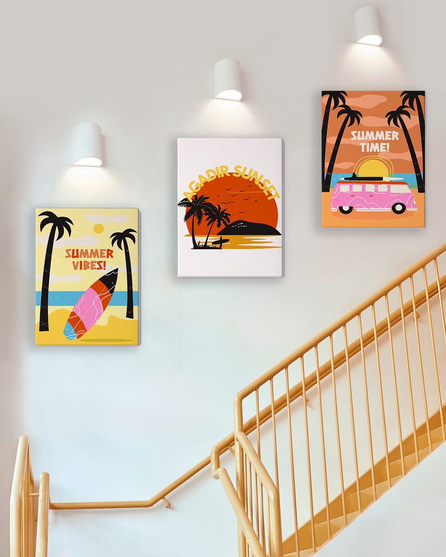 6 Pack Paint by Numbers Kits (Summer Beach)