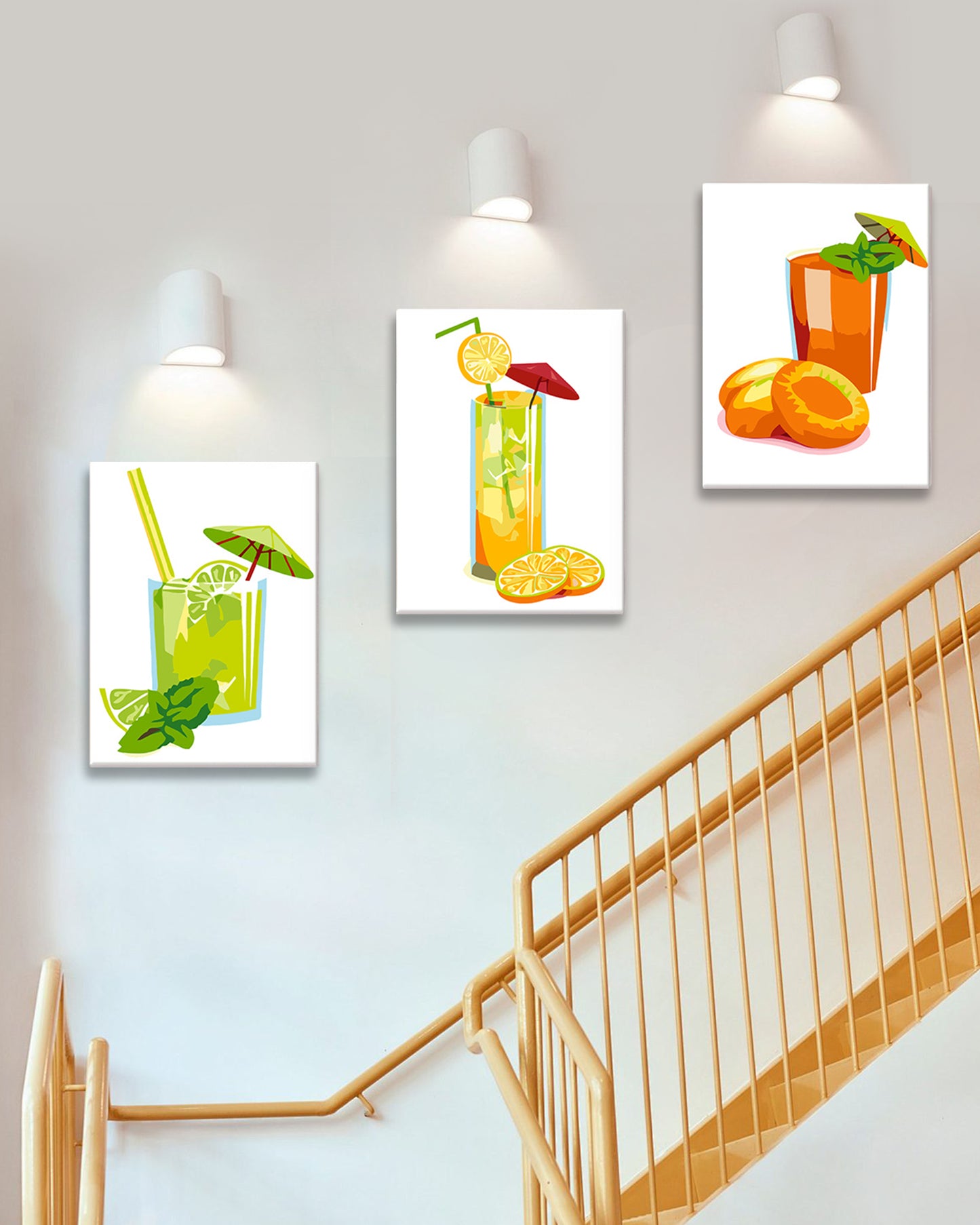 6 Pack Paint by Numbers Kits (Summer Drinks)