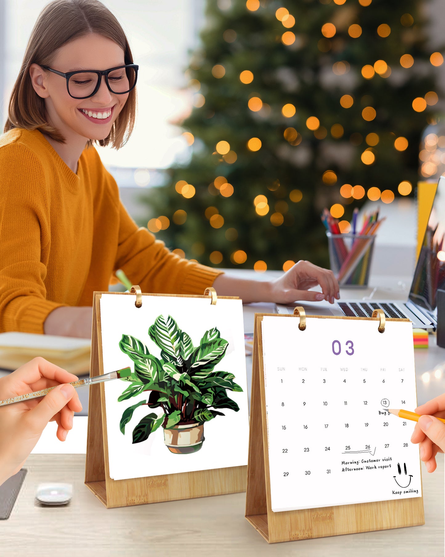 2026 Paint by Numbers Calendar (Plants)