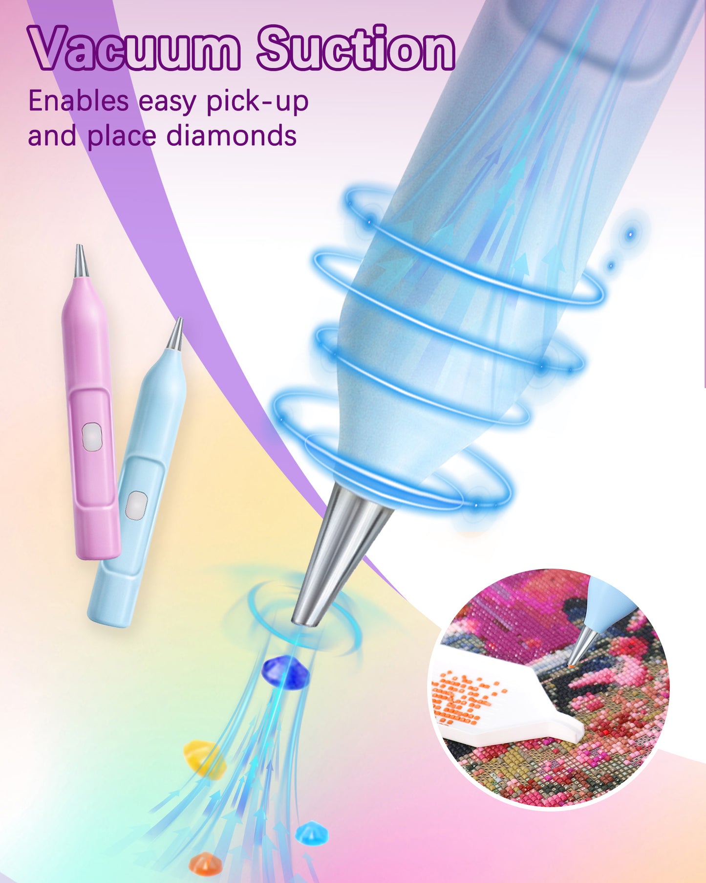 Electric Diamond Art Pen (White)