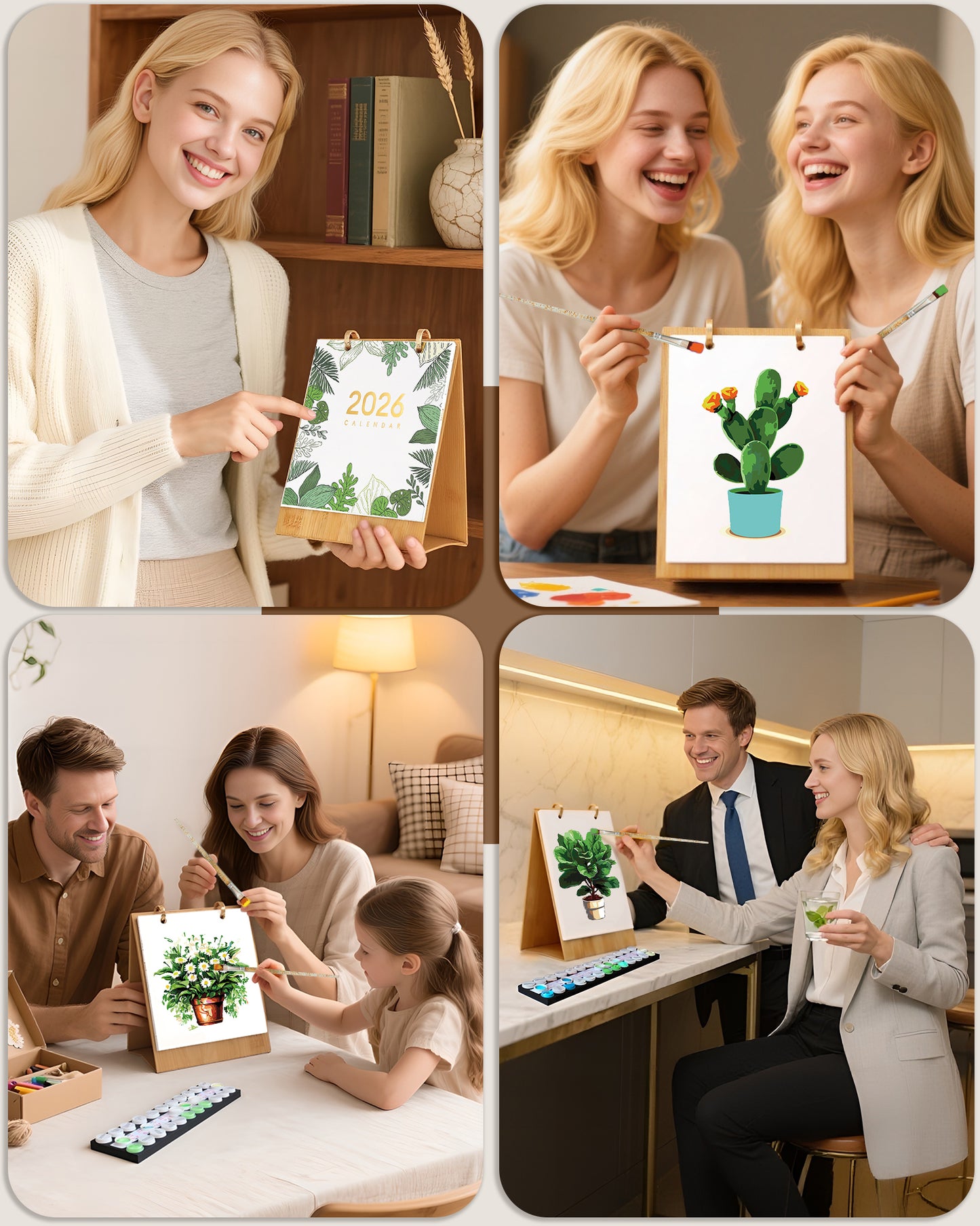 2026 Paint by Numbers Calendar (Plants)