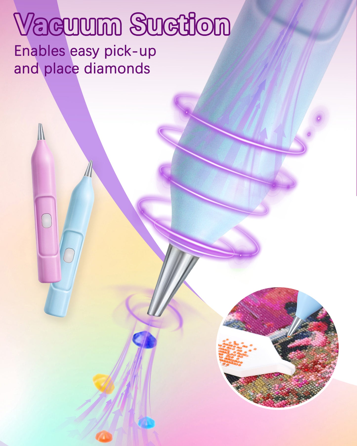 Electric Diamond Art Pen (Purple)