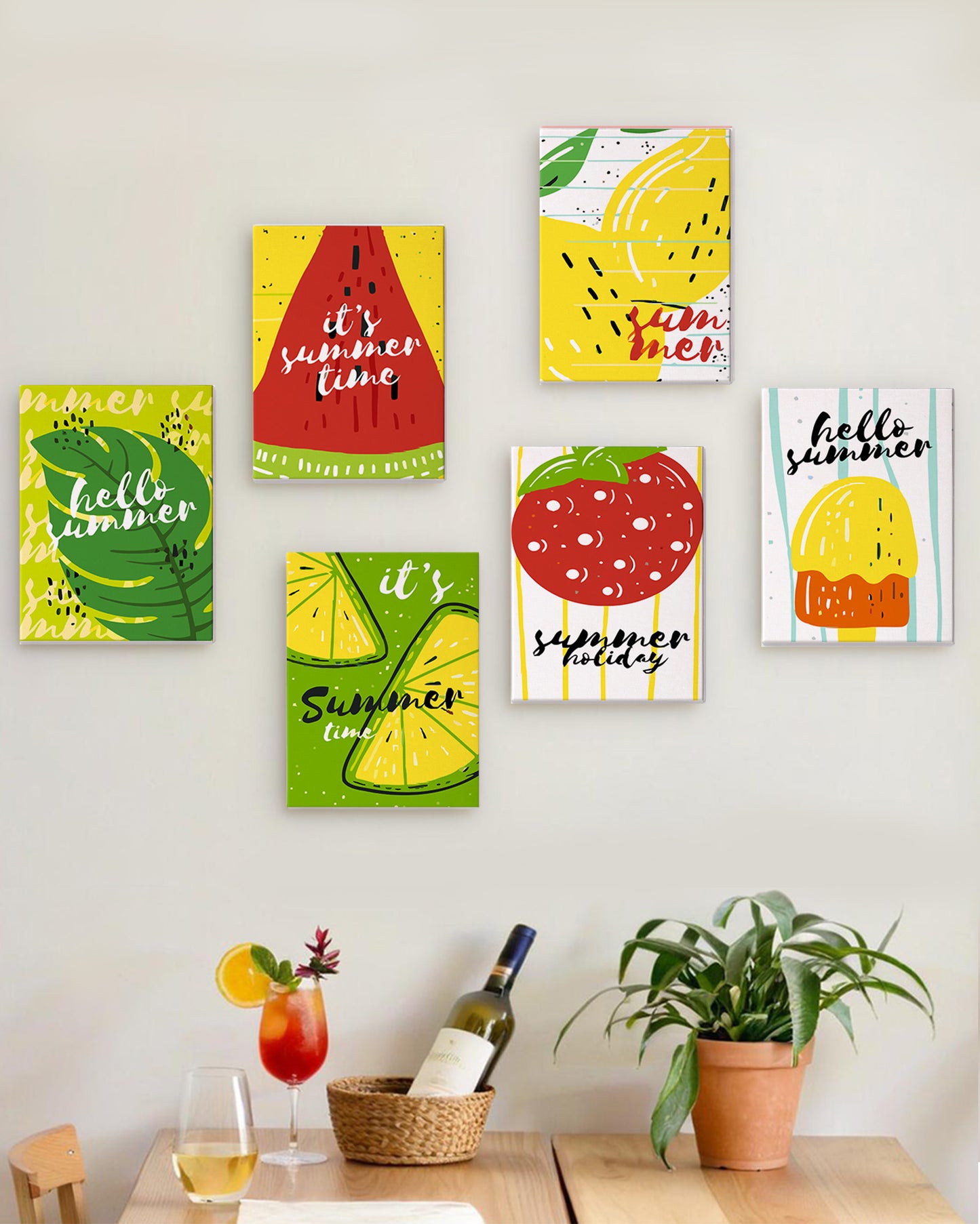 6 Pack Paint by Numbers Kits (Summer Fruit)