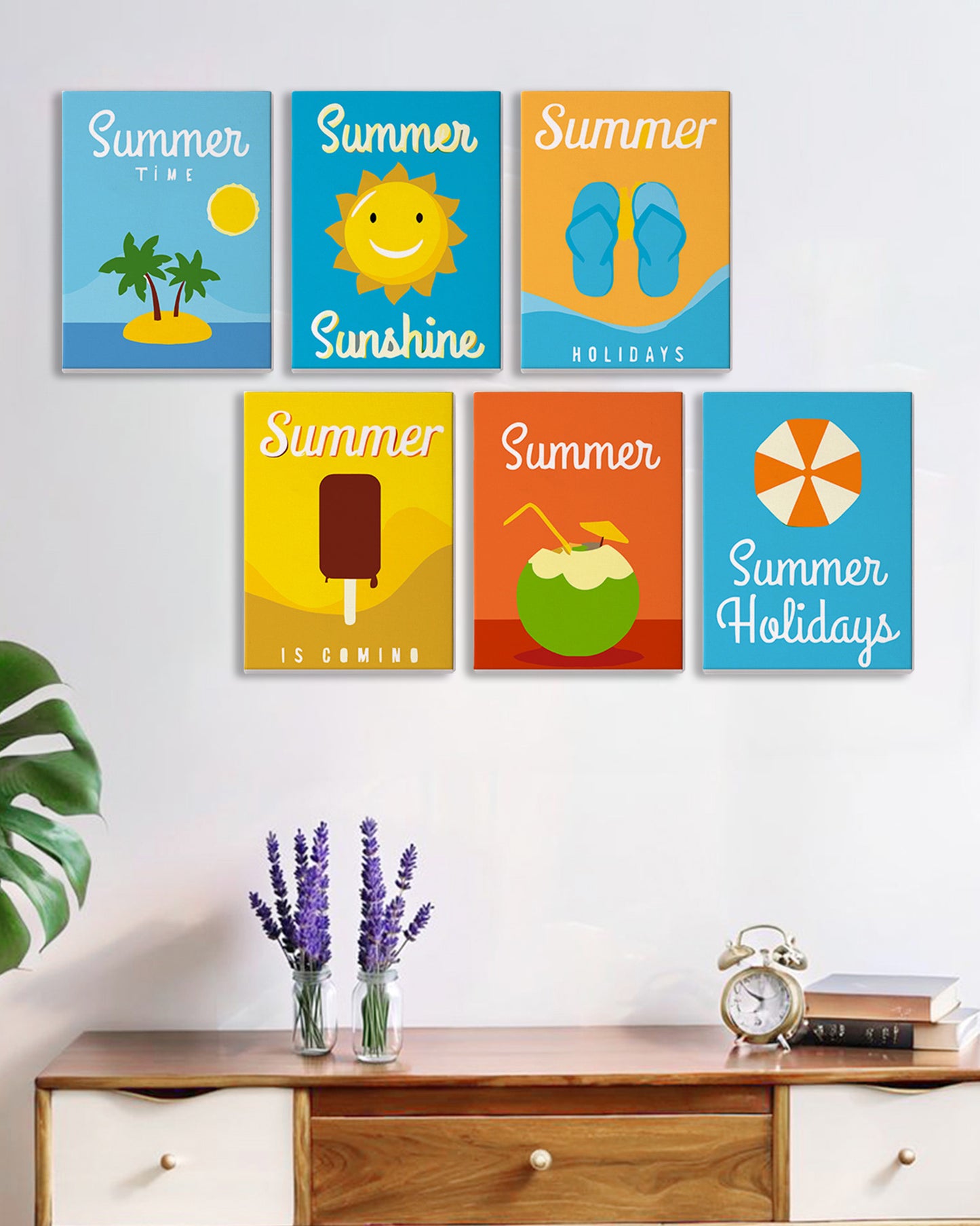 6 Pack Paint by Numbers Kits ( Summer Theme)